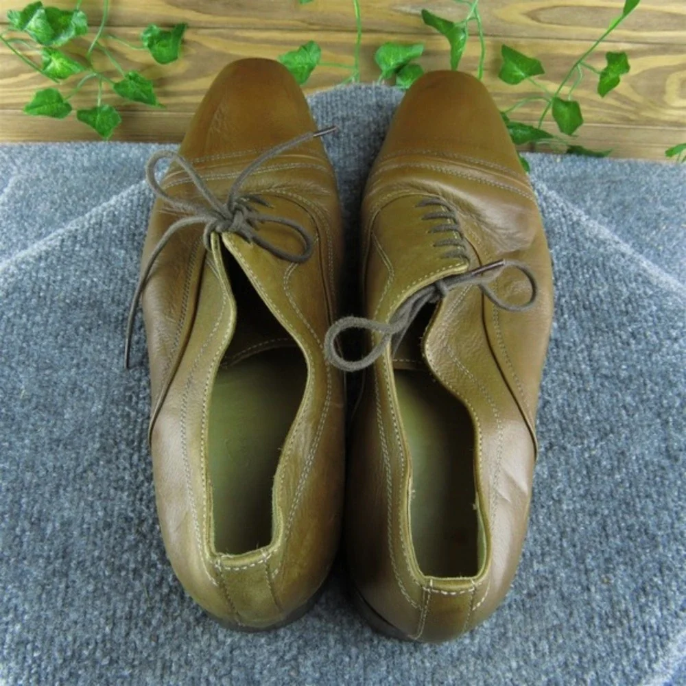 Kenneth Cole New York Slow Mo Men Wingtip Oxfords Sz 11.5 Brown Leather‎ Lace Up